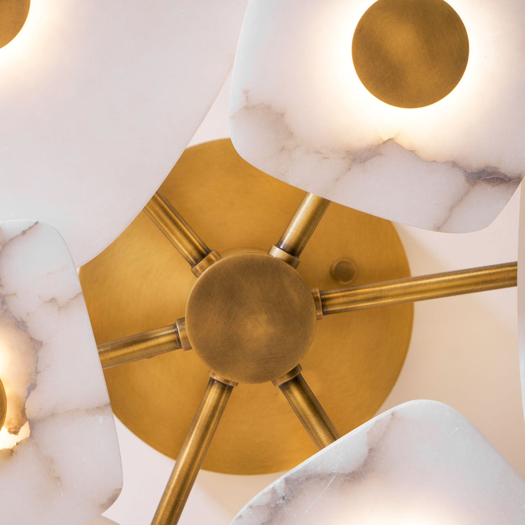 Organic Alabaster Slab Semi-Flush Ceiling Light, product view 33
