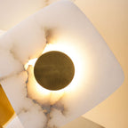 Organic Alabaster Slab Semi-Flush Ceiling Light, product view 34