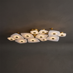 Organic Alabaster Slab Semi-Flush Ceiling Light, product view 35