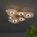 Organic Alabaster Slab Semi-Flush Ceiling Light, product view 36