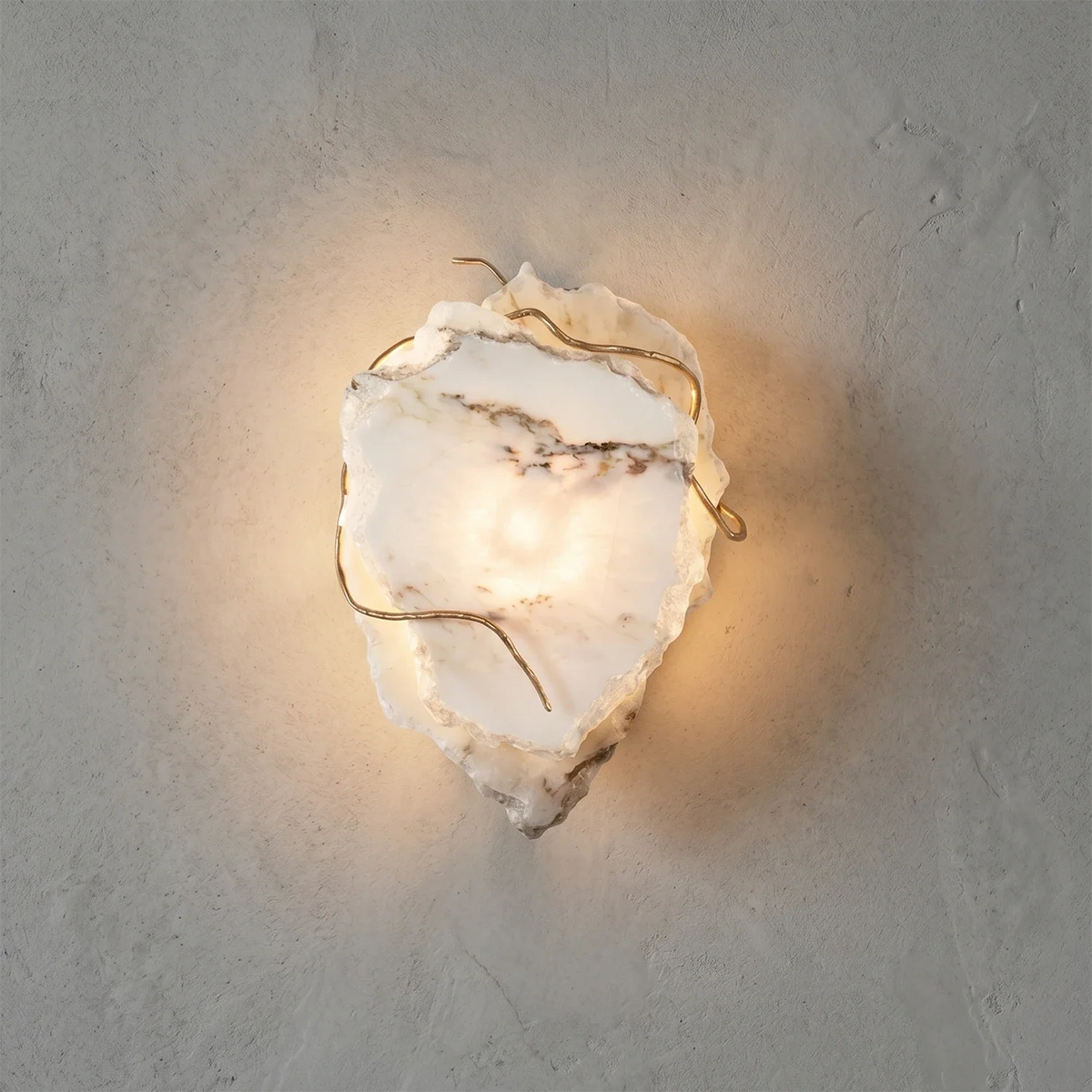 Origen Hadean Wall Lamp chandelier in a tall interior