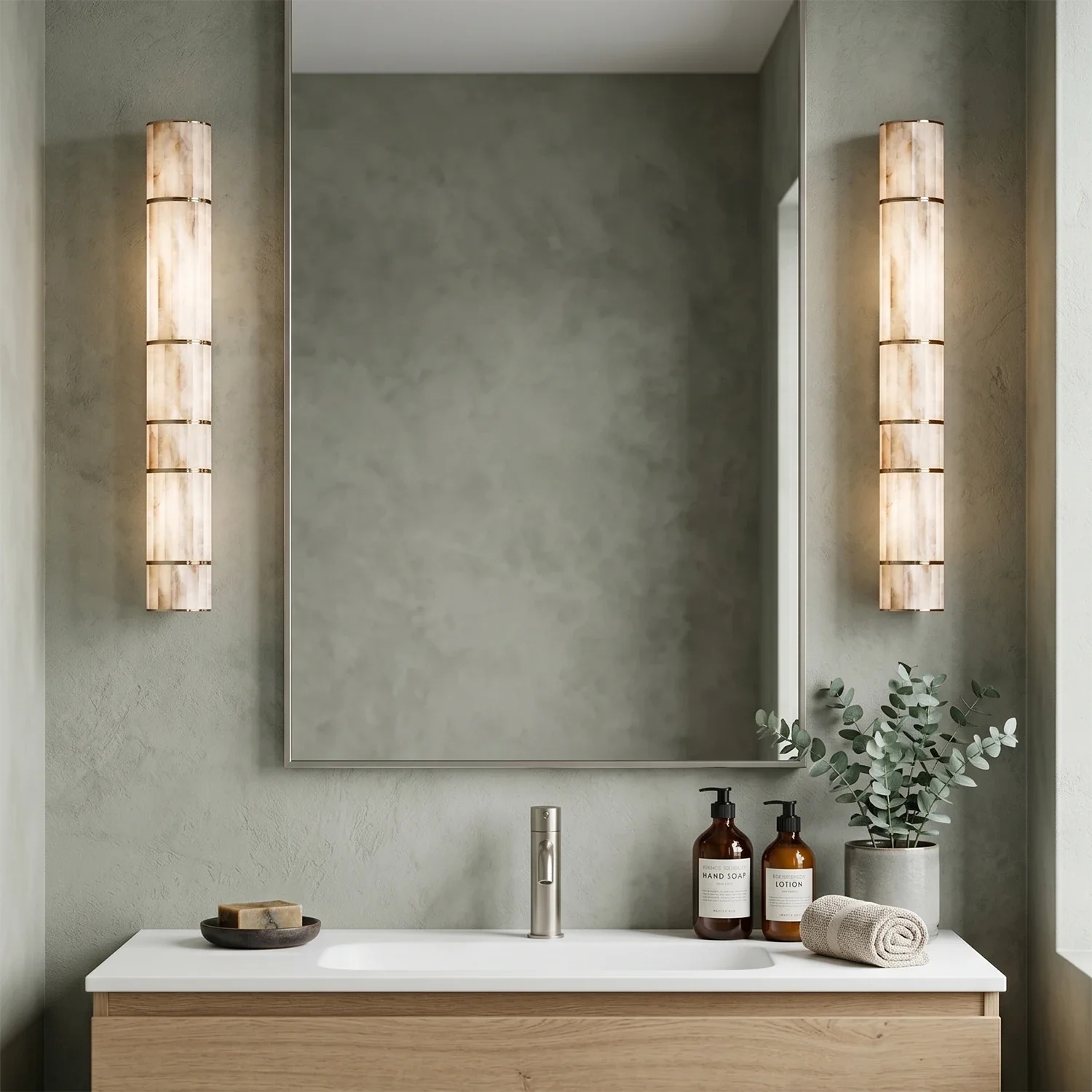 Padana Alabaster Wall Lamp by Bling Lighting Studio