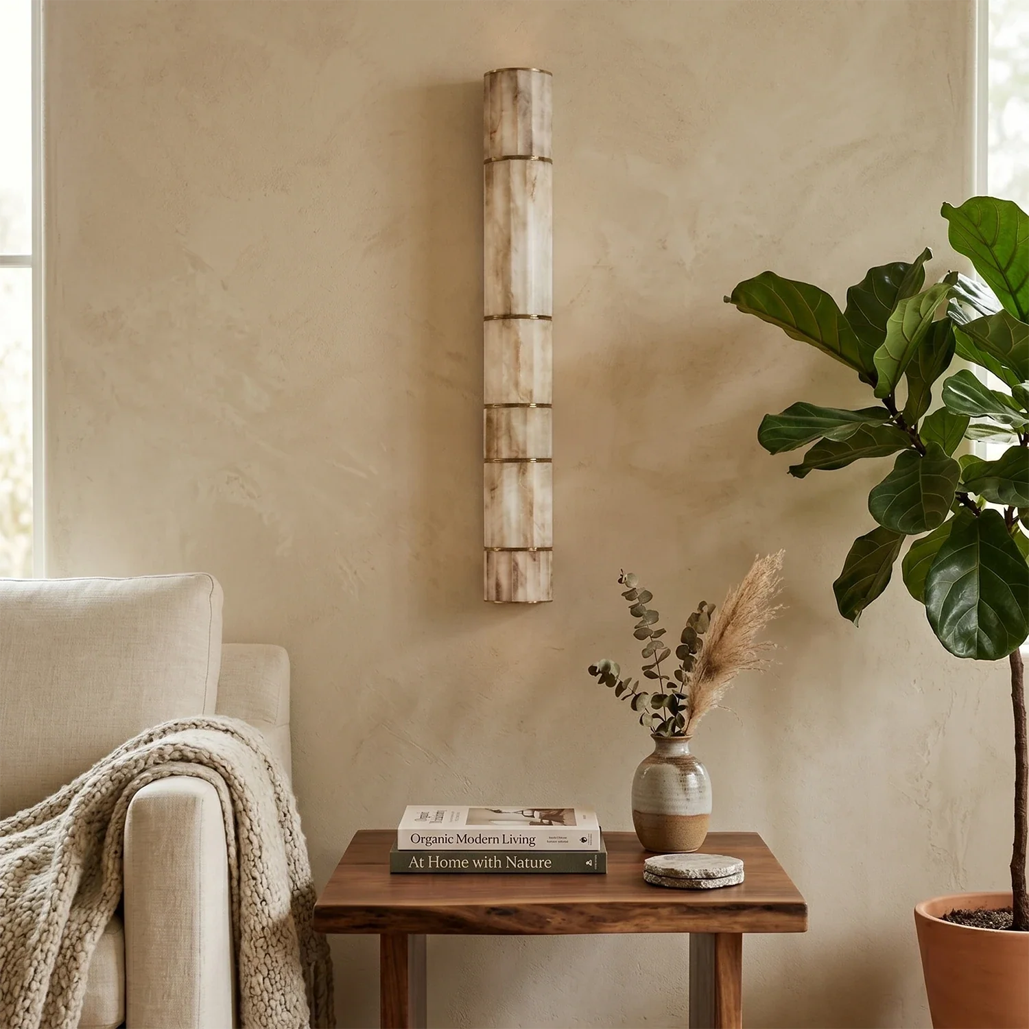 Padana Alabaster Wall Lamp by Bling Lighting Studio