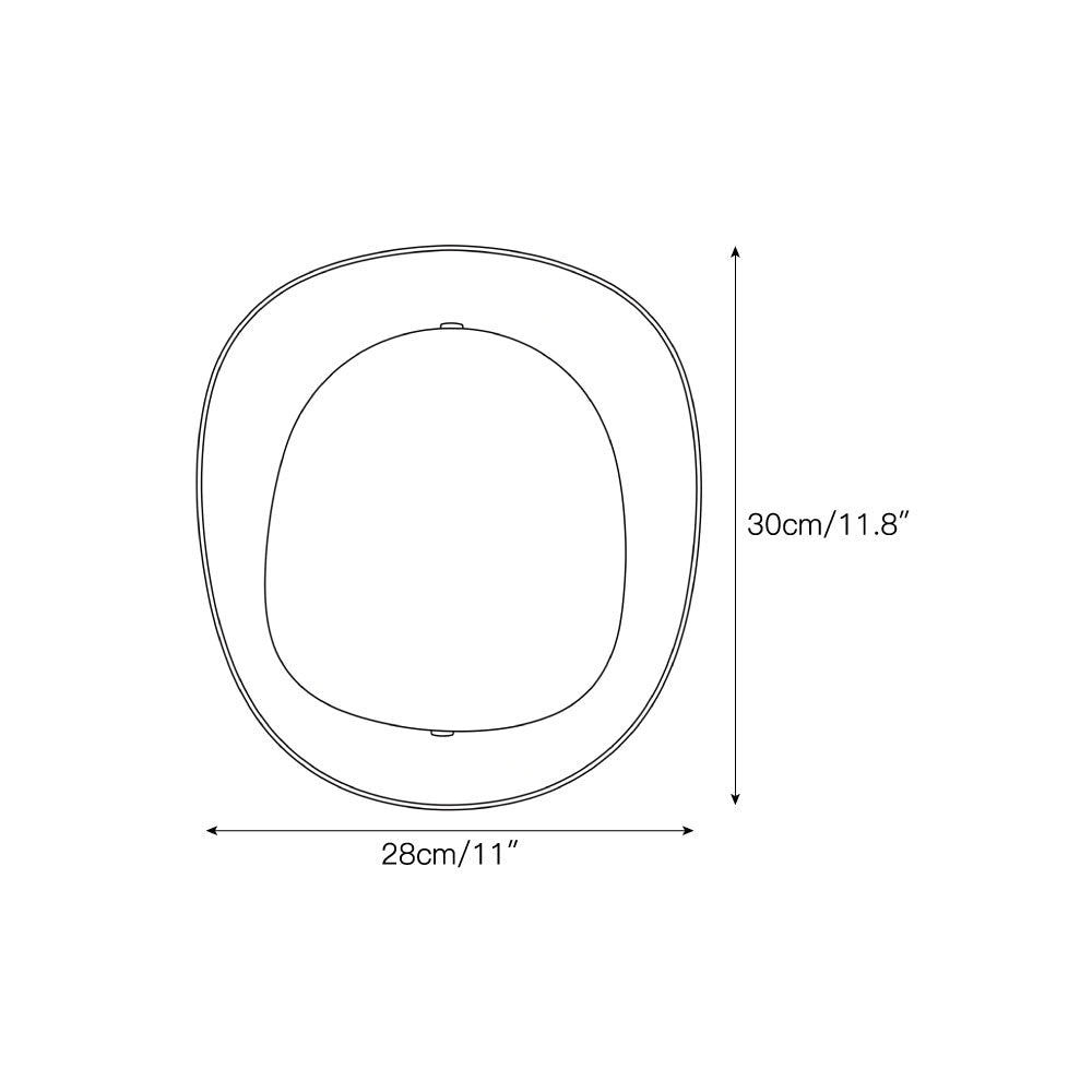 Pebble Alabaster Wall Sconce in Curved Metal Frame, product view 3