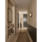 Pebble Alabaster Wall Sconce in Curved Metal Frame, product view 6