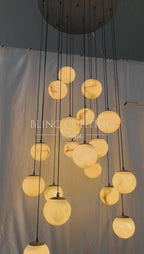 Faye Alabaster Bubble Chandelier