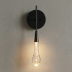 Raindrop Glass Solitaire Wall Lamp by Bling Lighting Studio