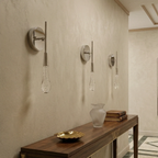 Raindrop Glass Solitaire Wall Lamp by Bling Lighting Studio