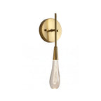 Raindrop Glass Solitaire Wall Lamp by Bling Lighting Studio