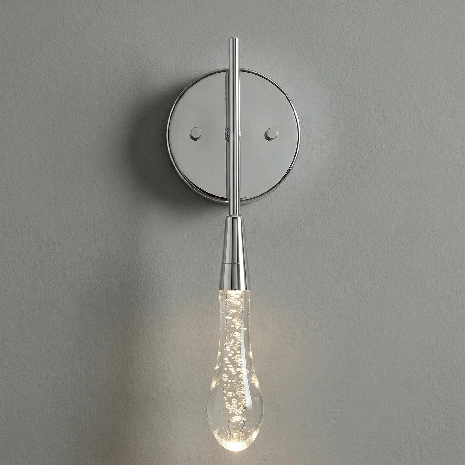 Raindrop Glass Solitaire Wall Lamp by Bling Lighting Studio
