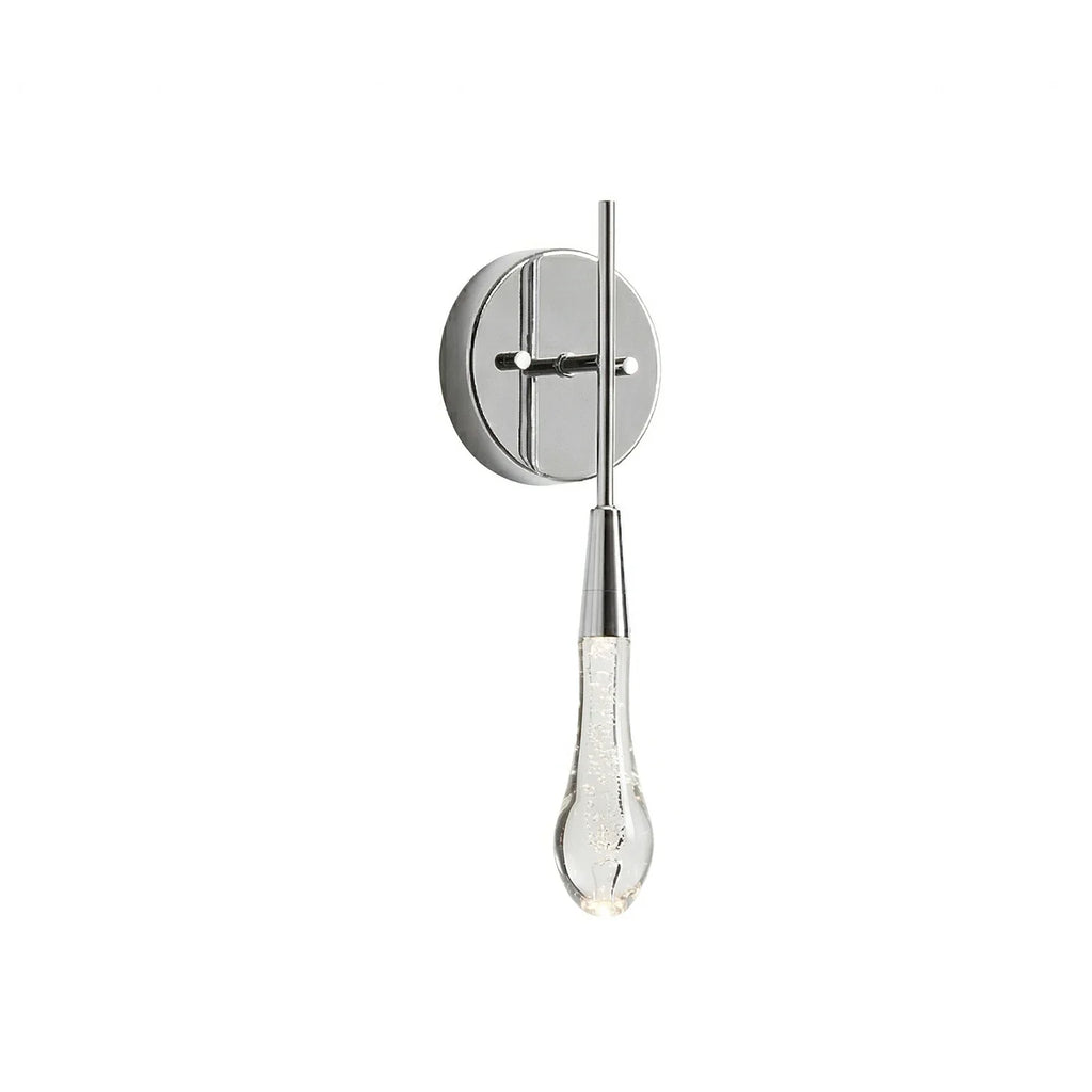 Raindrop Glass Solitaire Wall Lamp by Bling Lighting Studio
