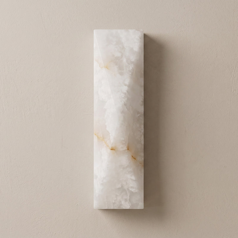 Rectangular Alabaster Flush Wall Sconce, product view 12