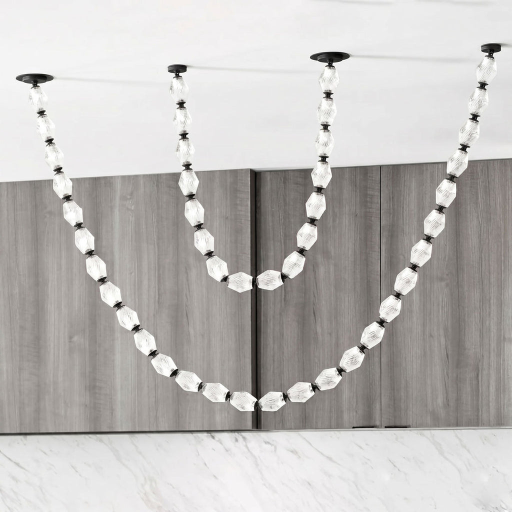 Riviere Chain Chandelier 2-strip configuration A