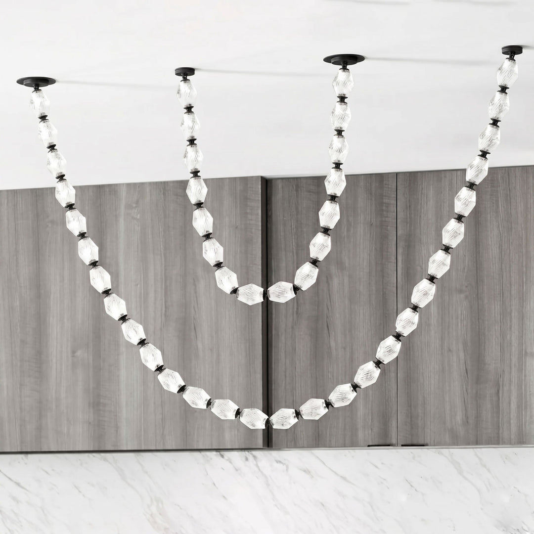 Riviere Chain Chandelier 2-strip configuration A