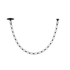 Riviere Chain Chandelier 22-light black and clear glass variant