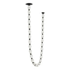 Riviere Chain Chandelier 28-light black and clear glass variant