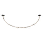 Riviere Chain Chandelier 34-light black and clear glass variant