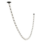 Riviere Chain Chandelier 36-light black and clear glass variant