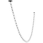 Riviere Chain Chandelier 43-light black and clear glass variant
