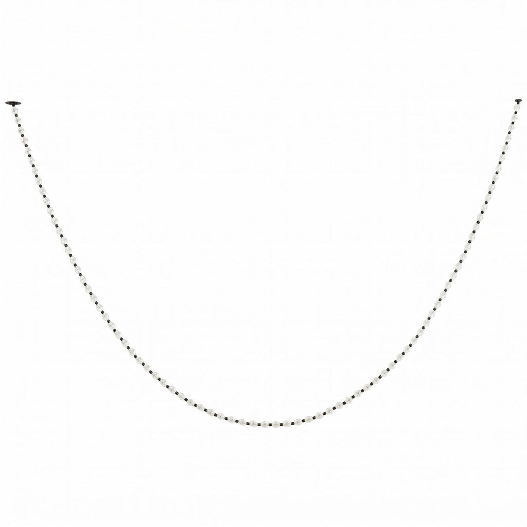 Riviere Chain Chandelier 81-light black and clear glass variant