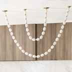 Riviere Glass Chain Chandelier 16 and 28 light configuration diagram