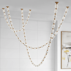 Riviere Glass Chain Chandelier 16, 30 and 36 light configuration diagram