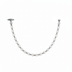 Riviere Glass Chain Chandelier 22-light configuration view 2