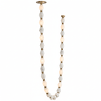 Riviere Glass Chain Chandelier 28-light configuration diagram