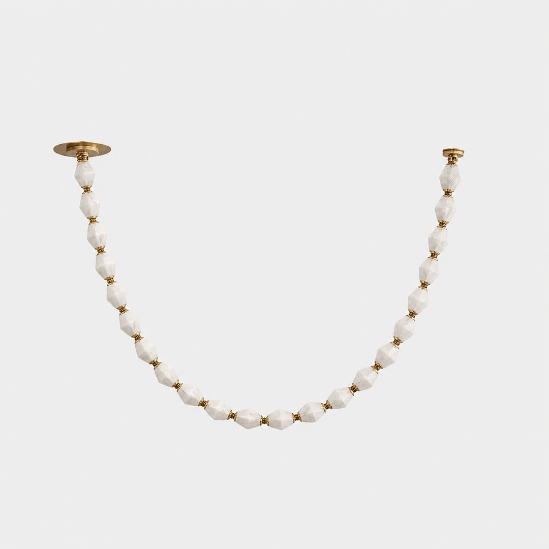 Riviere Chain Chandelier 22-light gold and alabaster variant