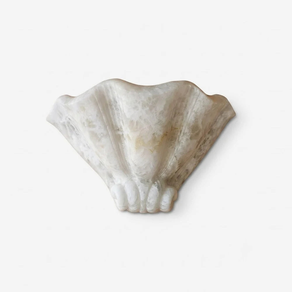Roche Carved Alabaster Wall Sconce, product view 1