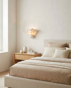 Roche Carved Alabaster Wall Sconce, product view 3