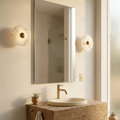 Round Alabaster Wall Lamp by Bling Lighting Studio