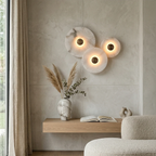Round Alabaster Wall Lamp by Bling Lighting Studio