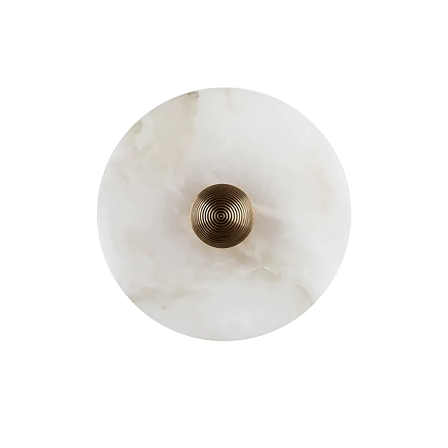 Round Alabaster Wall Lamp by Bling Lighting Studio
