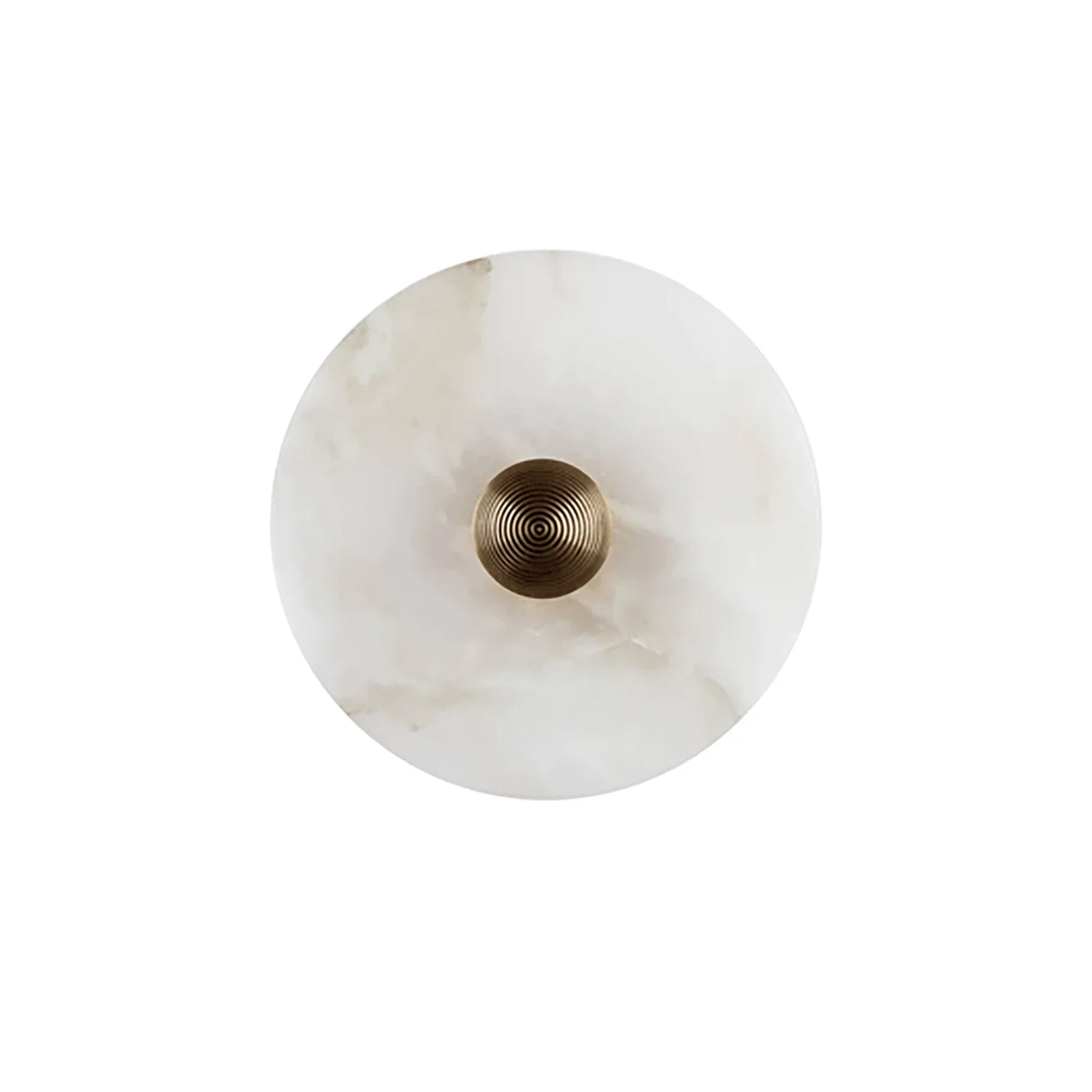 Round Alabaster Wall Lamp by Bling Lighting Studio
