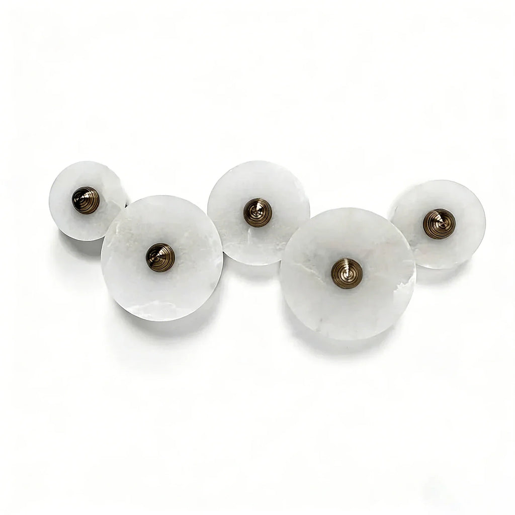 Round Alabaster Wall Lamp by Bling Lighting Studio