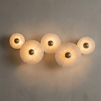Round Alabaster Wall Lamp by Bling Lighting Studio