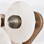 Round Alabaster Wall Lamp by Bling Lighting Studio