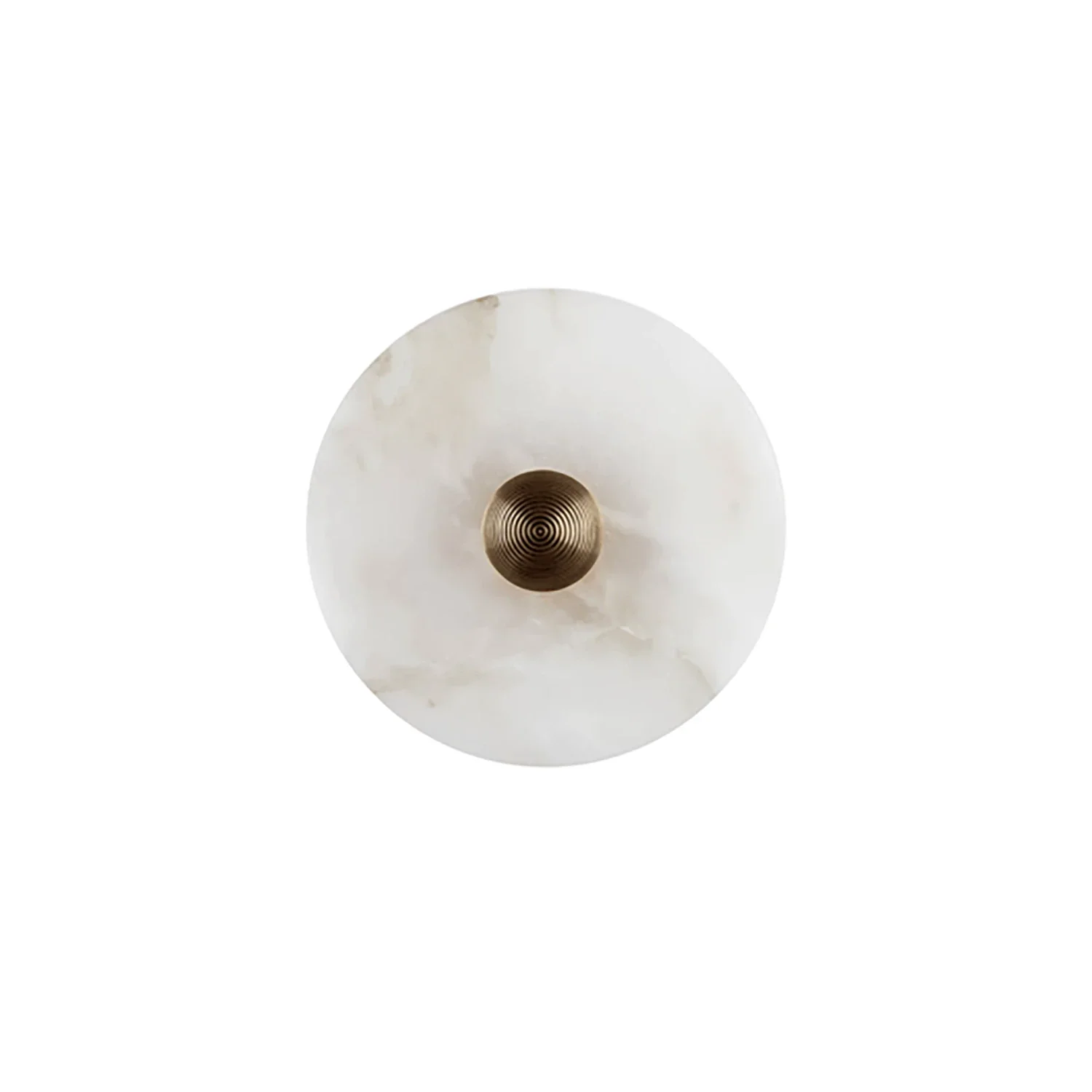 Round Alabaster Wall Lamp by Bling Lighting Studio