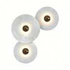 Round Alabaster Wall Lamp by Bling Lighting Studio