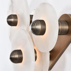 Round Alabaster Wall Lamp by Bling Lighting Studio