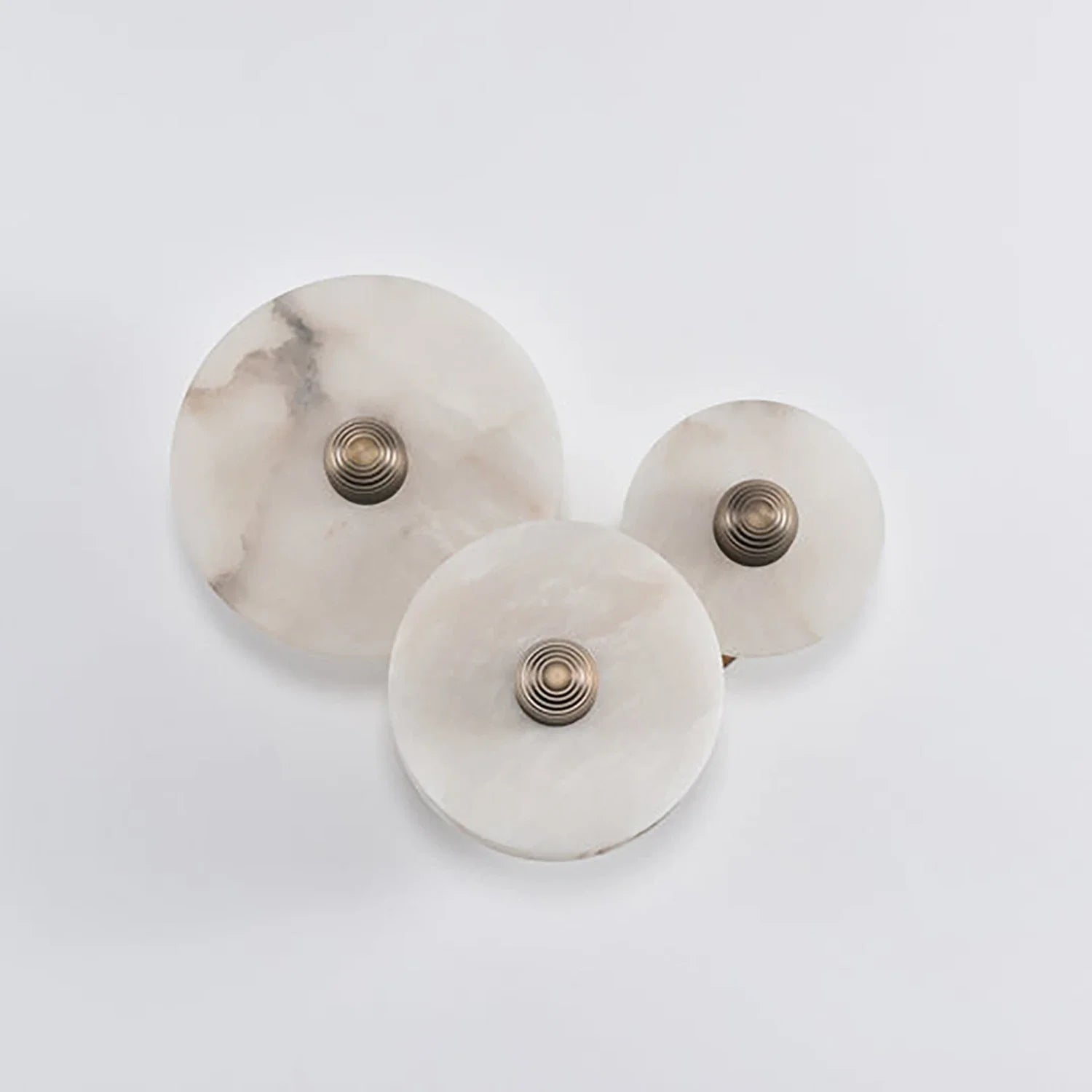 Round Alabaster Wall Lamp by Bling Lighting Studio