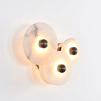Round Alabaster Wall Lamp by Bling Lighting Studio