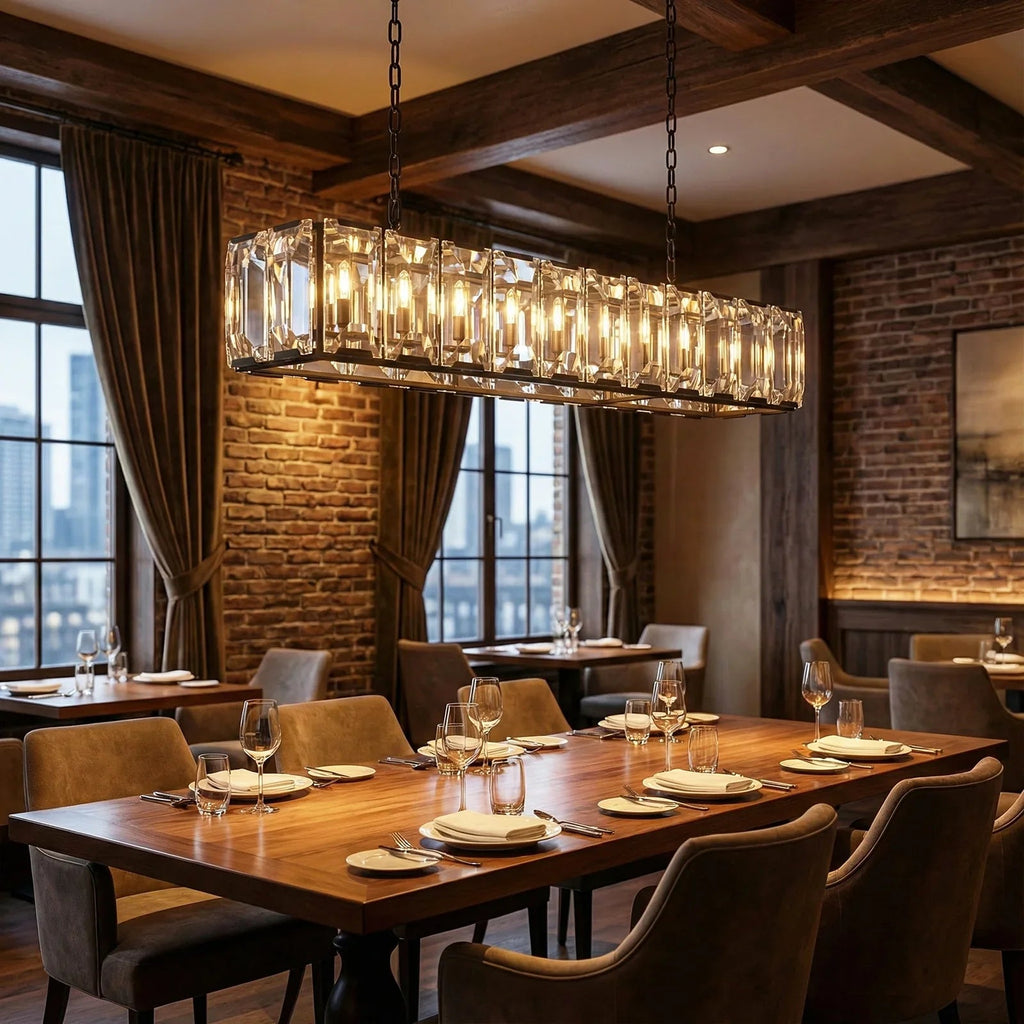 Round Crystal Calcite Chandelier by Bling Lighting Studio