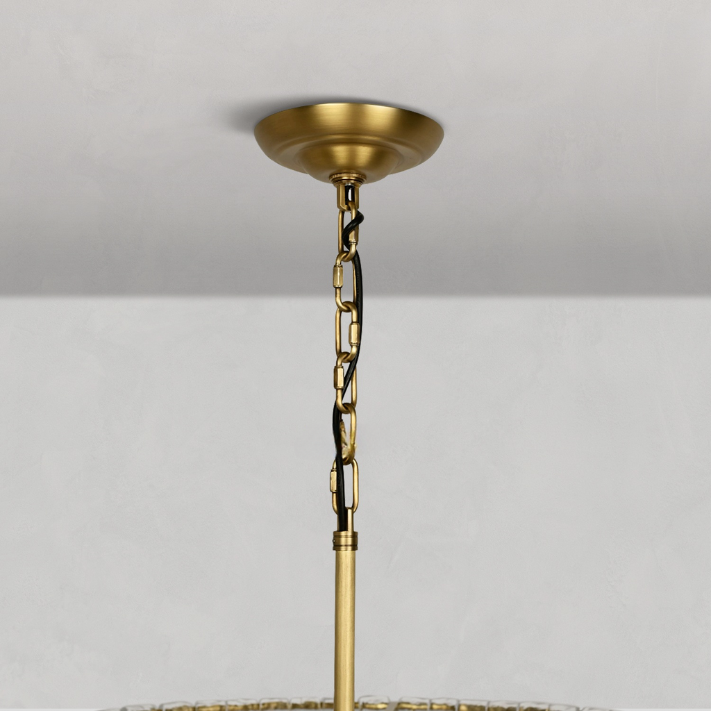 Ghiaccio Round Chandelier by Bling Lighting Studio