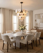 Selavienne Tiered Alabaster Disc Chandelier, product view 8