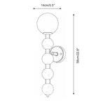 Selene Gourd Alabaster Wall Sconce, product view 5