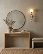 Selene Gourd Alabaster Wall Sconce, product view 6