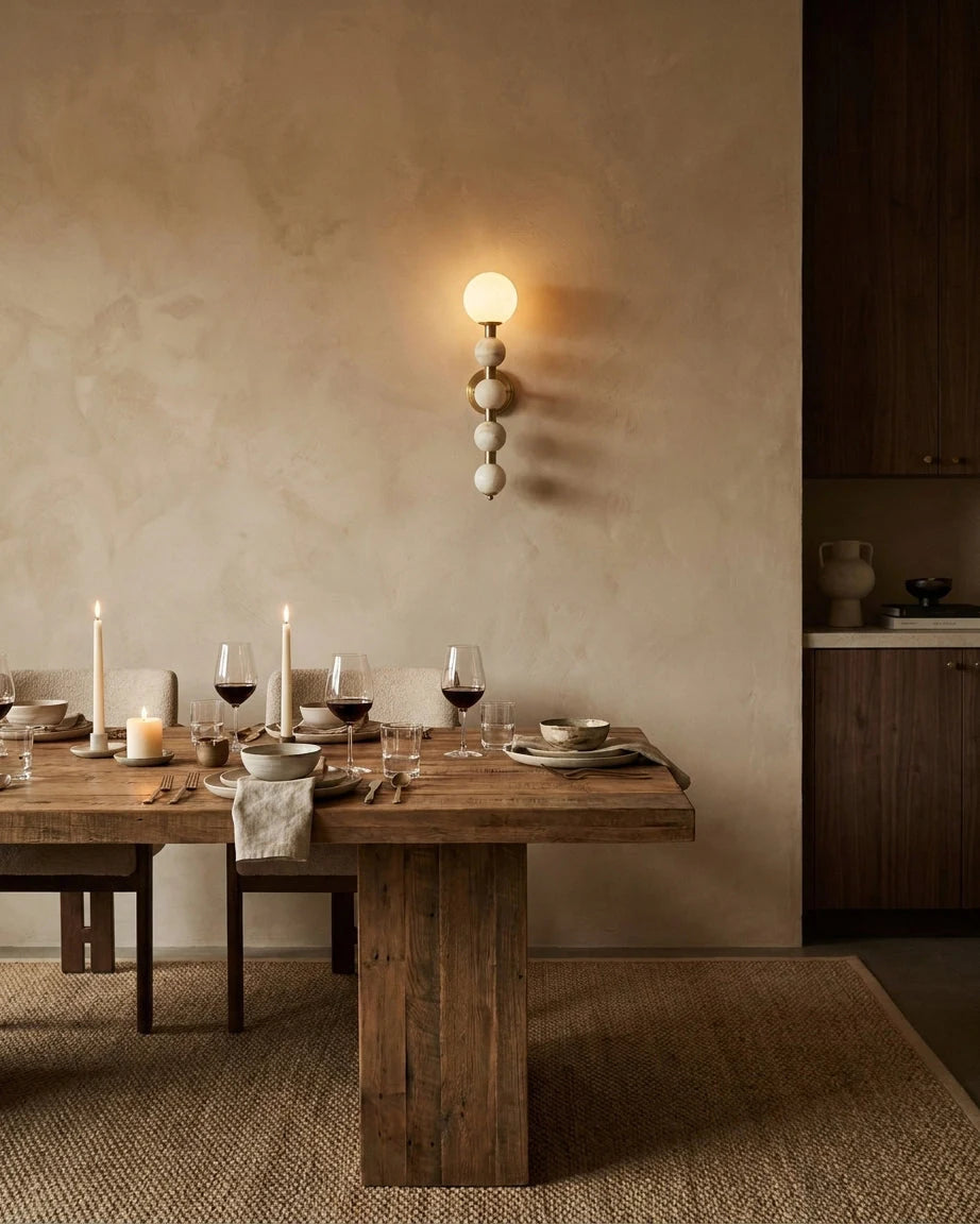 Selene Gourd Alabaster Wall Sconce, product view 7