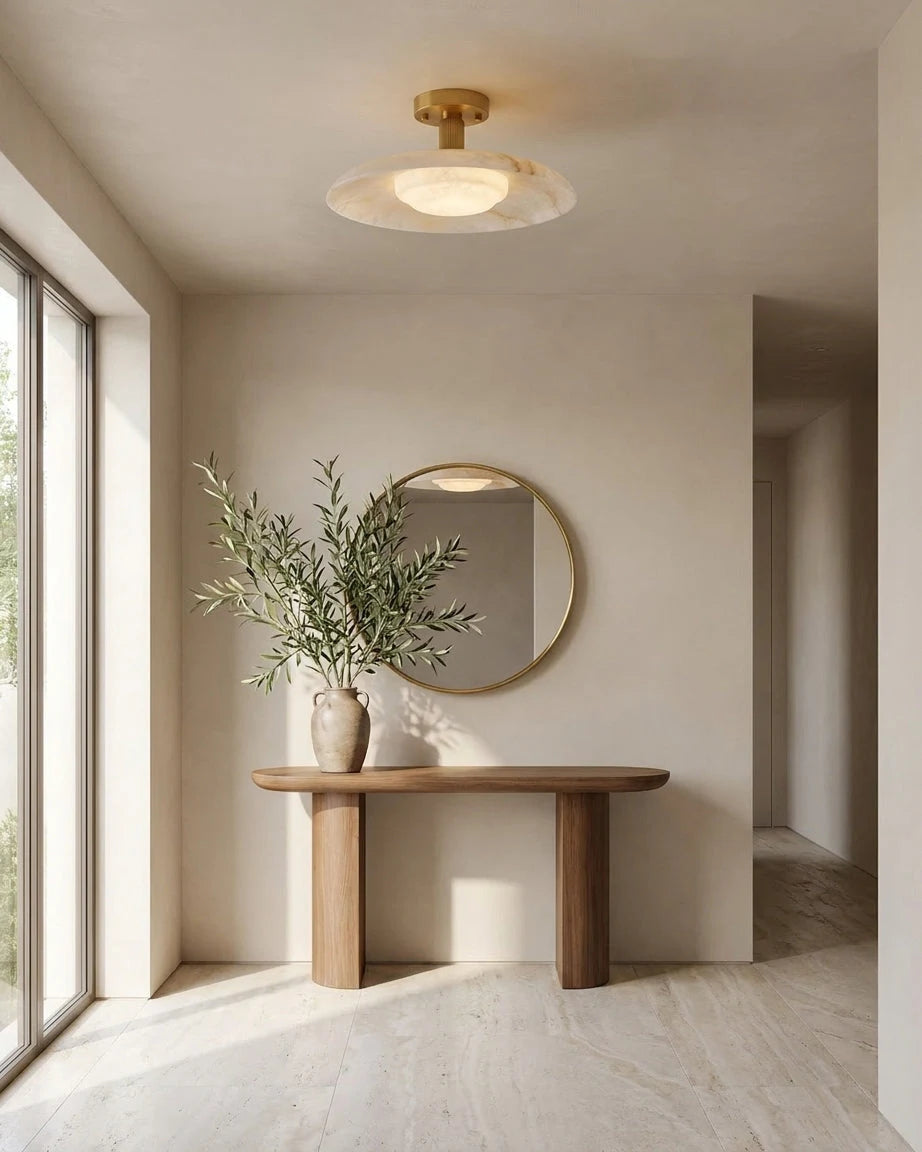 Selmora Alabaster Semi-Flush Mount, product view 4